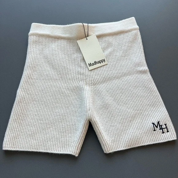 NEWMadHappy Cashmere Biker Shorts☮️